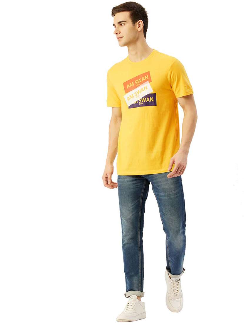 men regular fit printed short sleeve t-shirt - 21636031 - Standard Image - 3