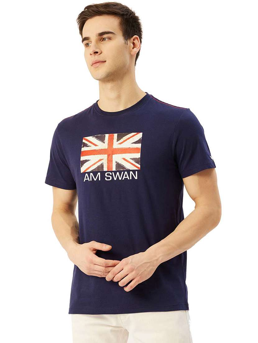 men regular fit printed short sleeve t-shirt