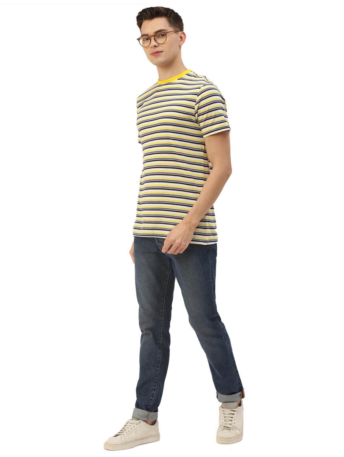 men regular fit striped short sleeve t-shirt - 21636040 - Standard Image - 3