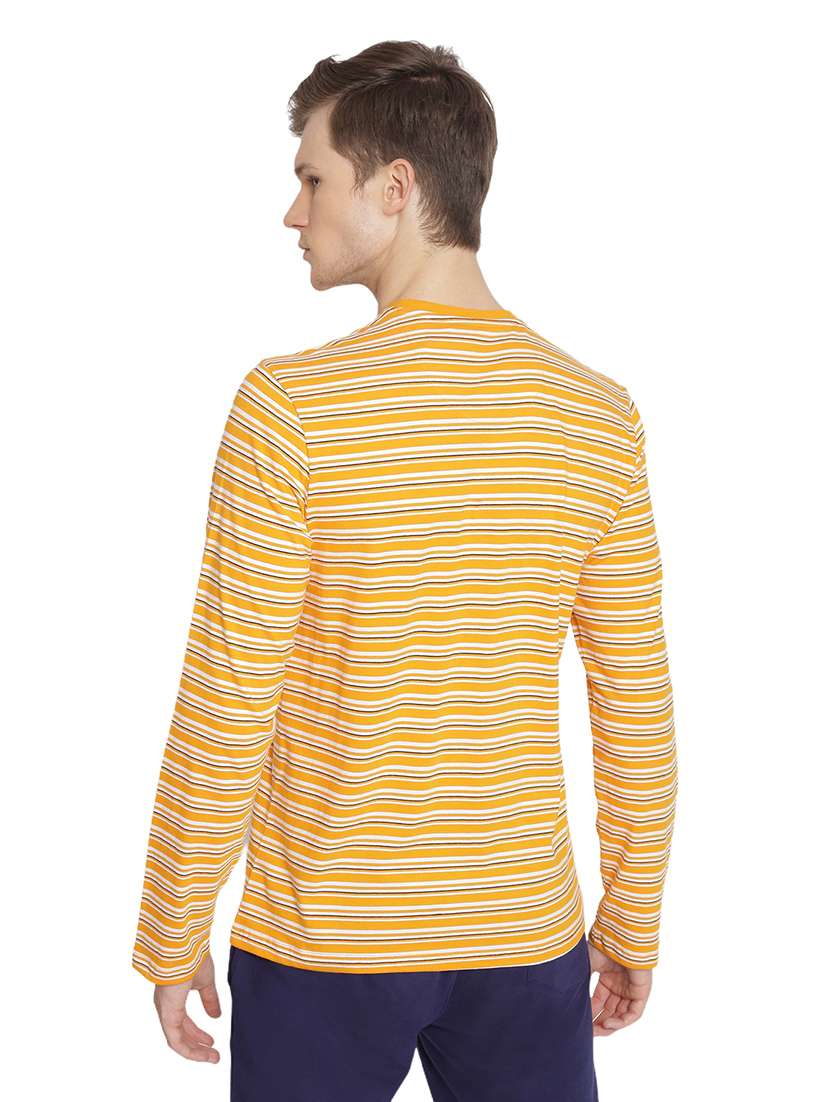 men regular fit striped long sleeve t-shirt - 21636044 - Standard Image - 3