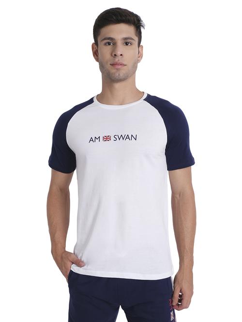 men regular fit color block short sleeve t-shirt - 21636048 -  Standard Image - 0