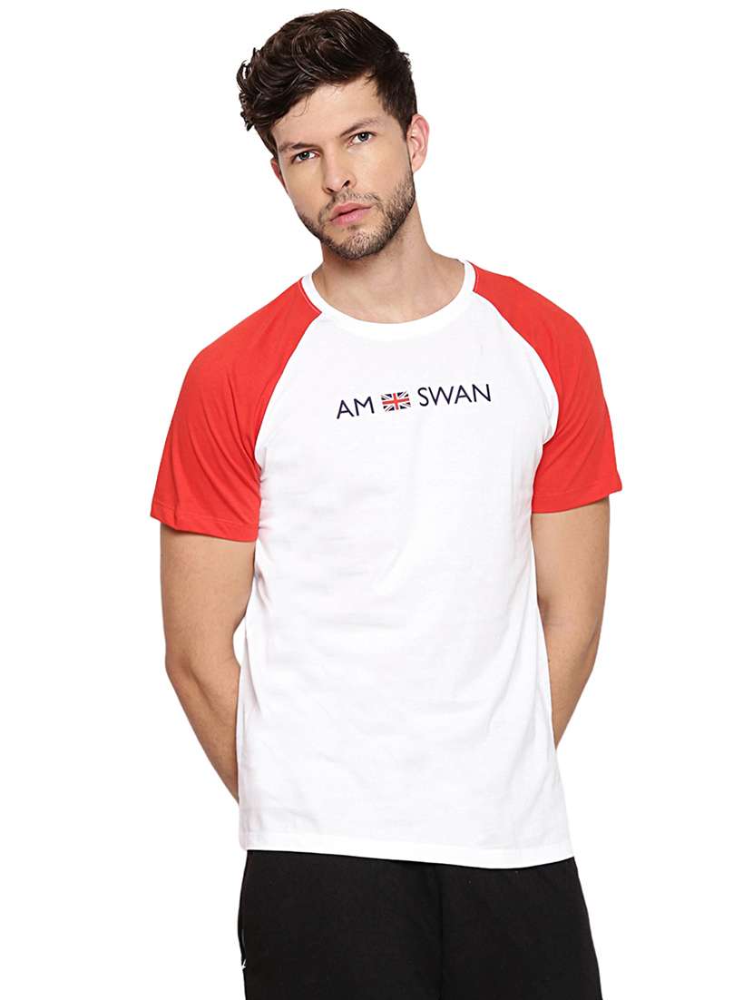 men regular fit color block short sleeve t-shirt