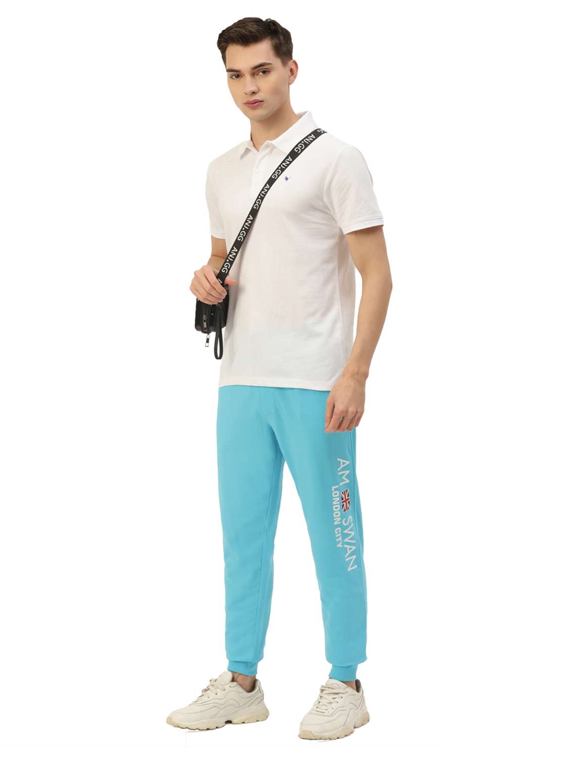 men placement print joggers - 21636104 -  Standard Image - 3