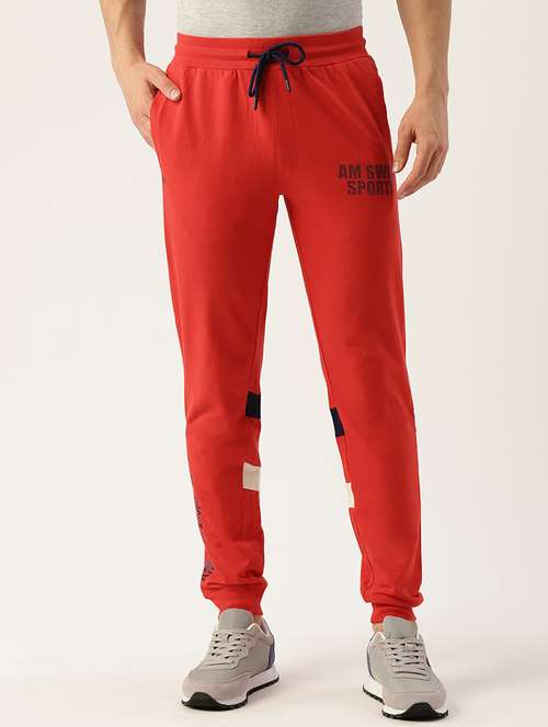 men placement print joggers - 21636123 -  Standard Image - 0