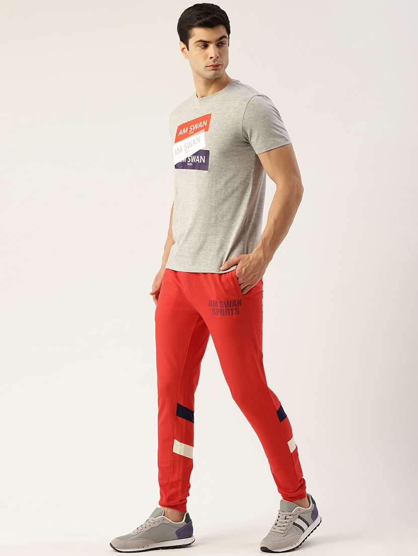 men placement print joggers - 21636123 -  Standard Image - 3