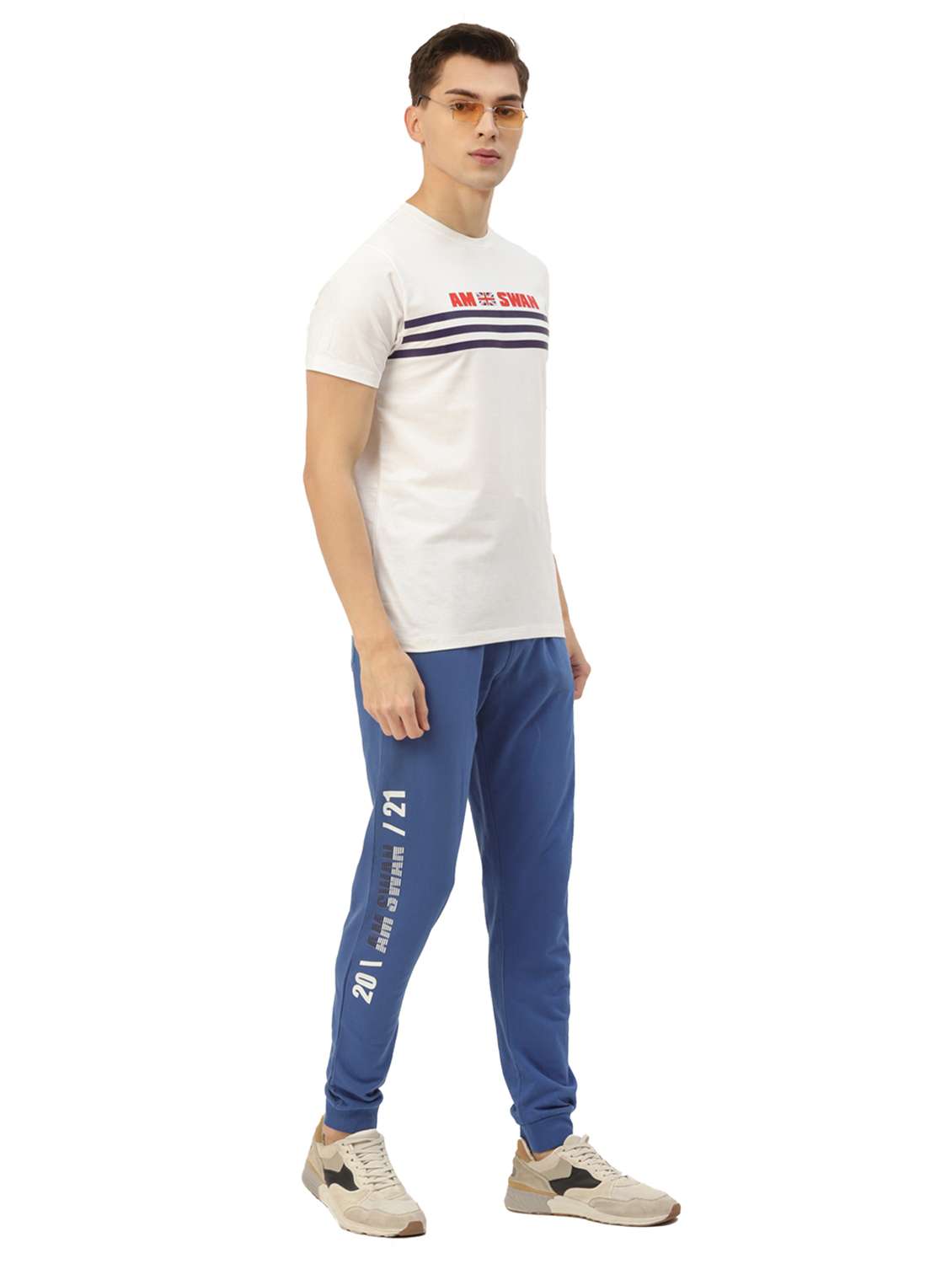 men placement print joggers - 21636129 -  Standard Image - 3