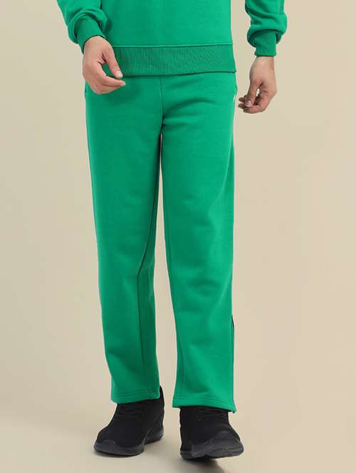 men solid full length track pants - 21636136 -  Standard Image - 0