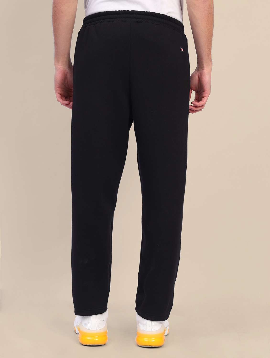 men solid full length track pants - 21636140 - Standard Image - 3