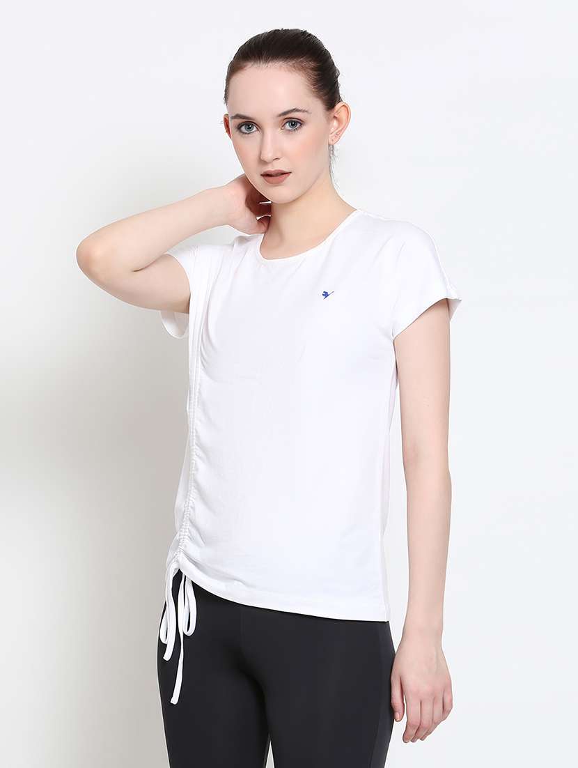 women round neck solid regular top - 21636151 -  Standard Image - 3