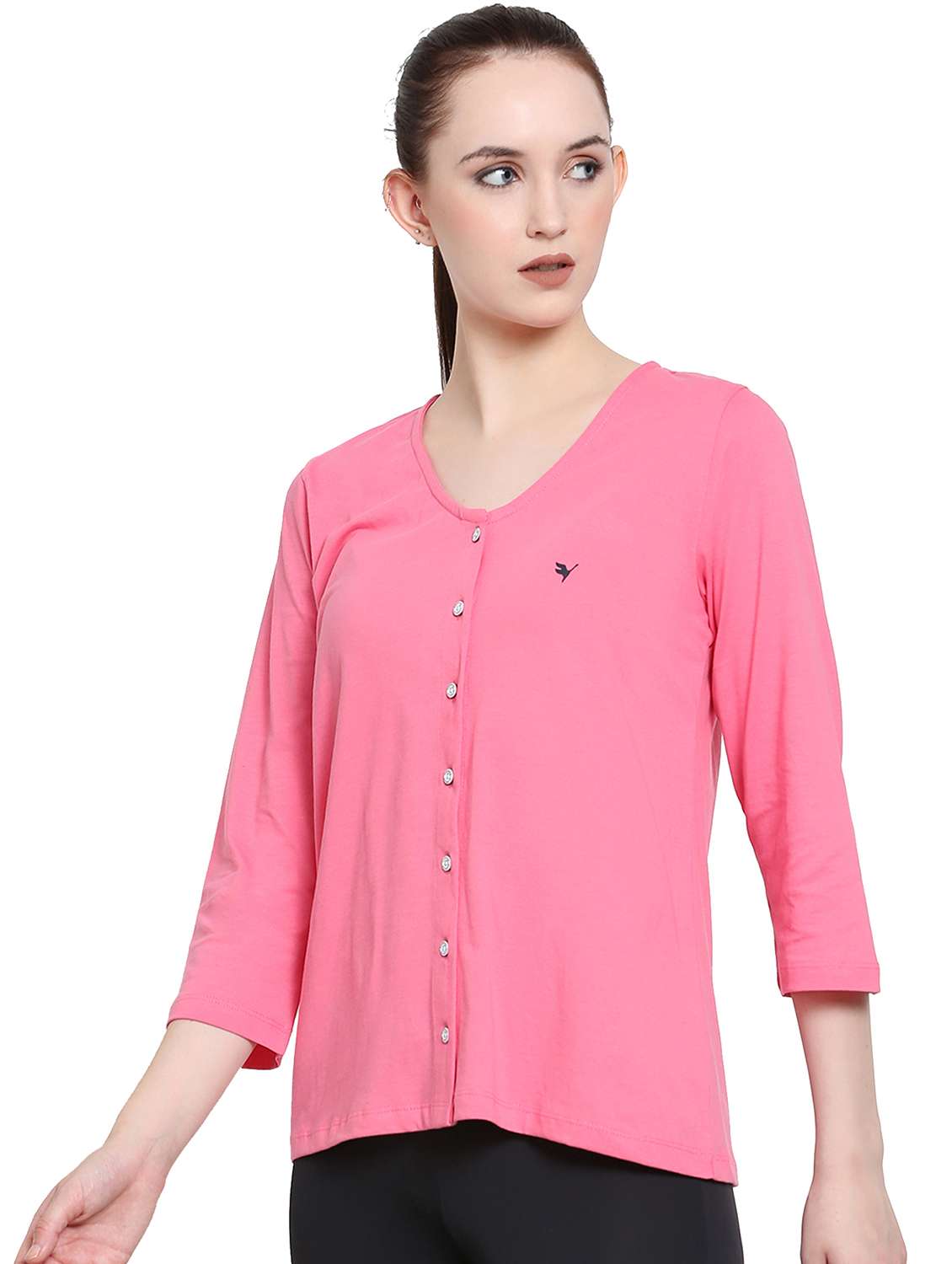 men v-neck solid regular top - 21636164 -  Standard Image - 3