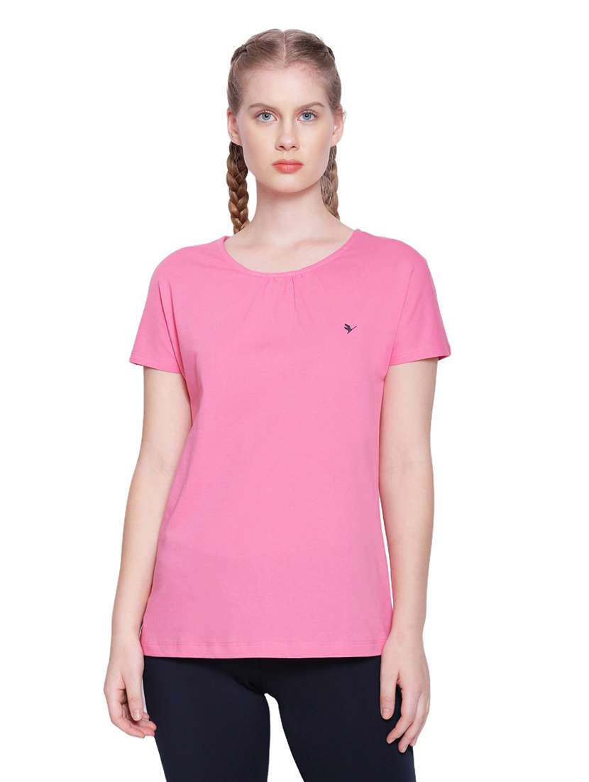 women solid short sleeves regular top - 21636165 - Zoom Image - 0