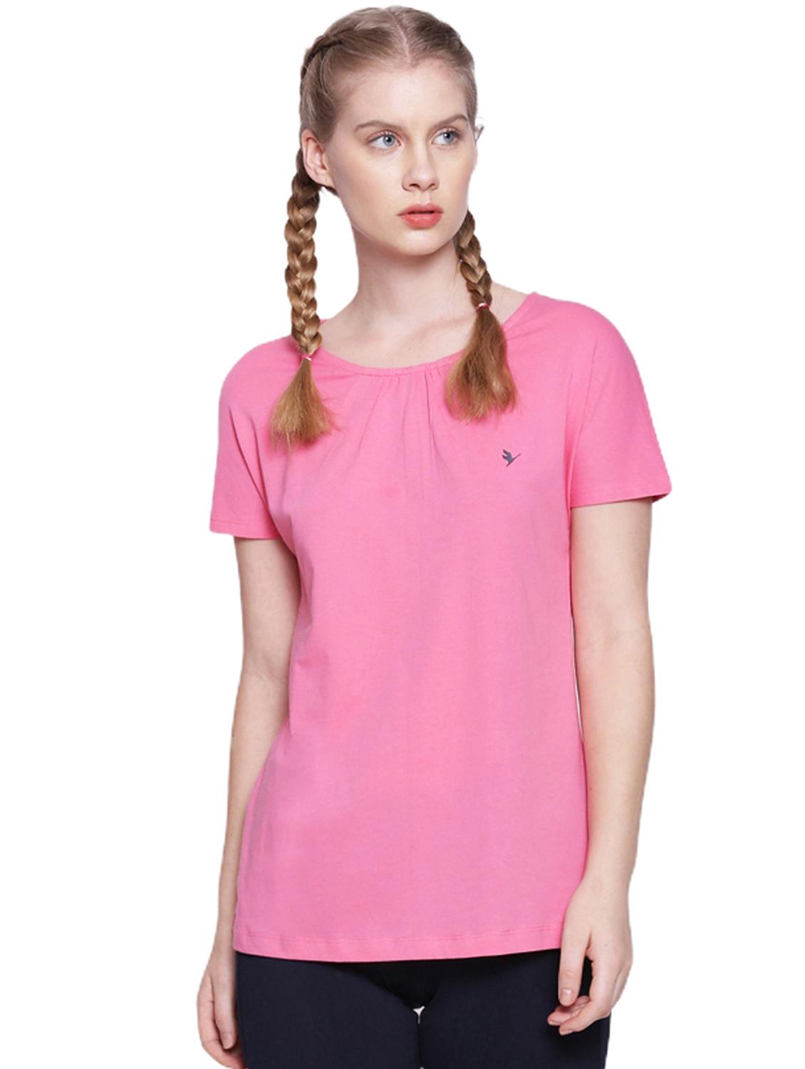 women solid short sleeves regular top - 21636165 - Standard Image - 3
