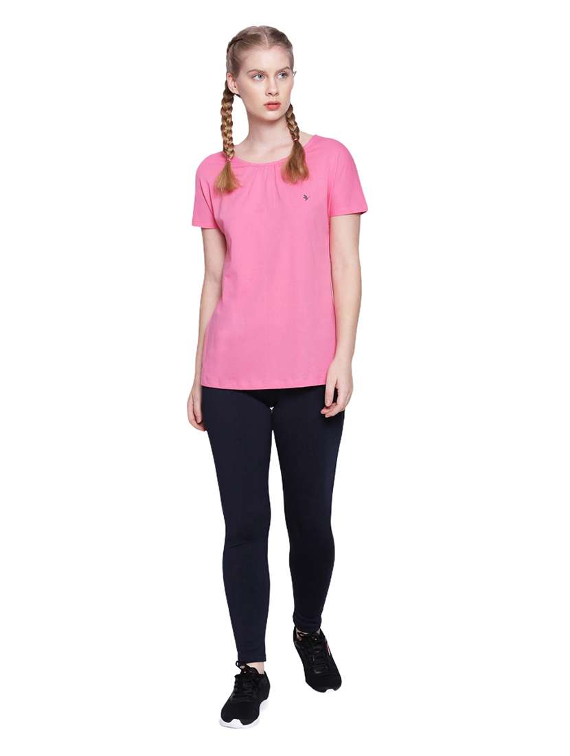 women solid short sleeves regular top - 21636165 - Standard Image - 5