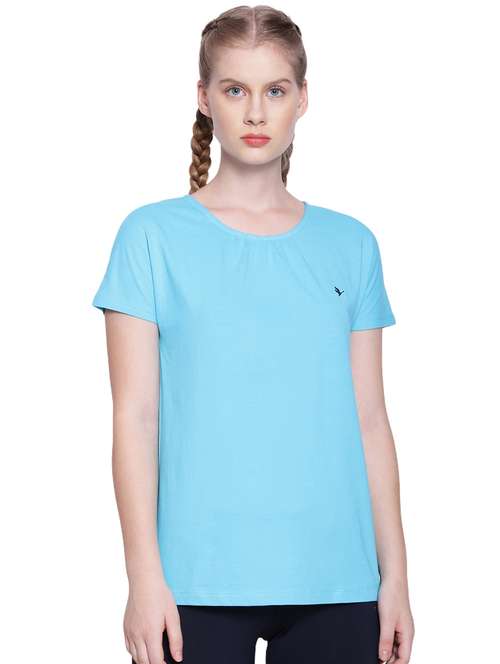 women light blue solid regular top - 21636166 -  Standard Image - 0