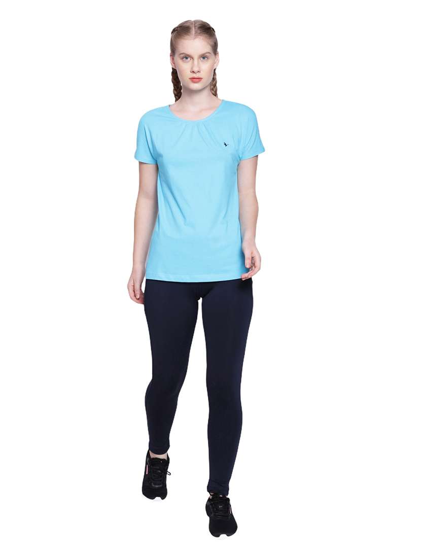 women light blue solid regular top - 21636166 - Standard Image - 5