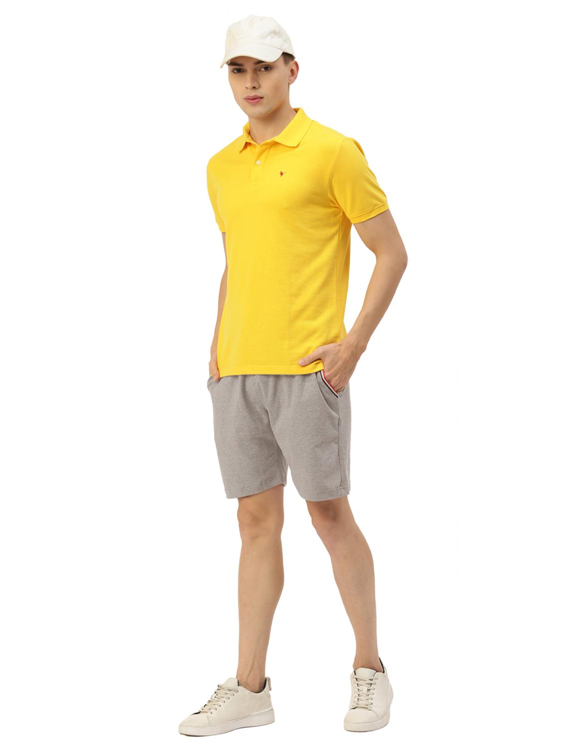 men solid mid rise shorts - 21636219 - Standard Image - 3