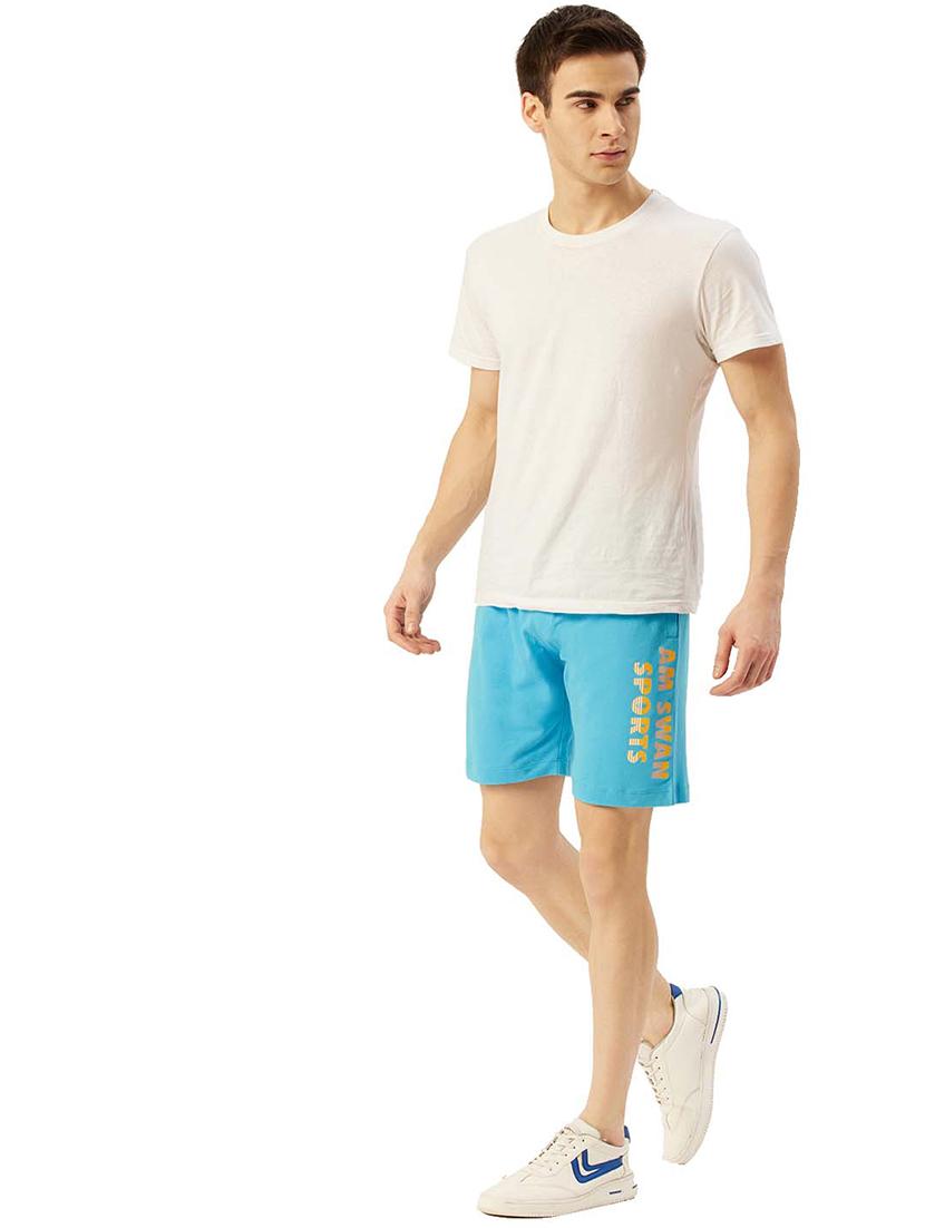 men mid rise placement print shorts - 21636236 - Standard Image - 3