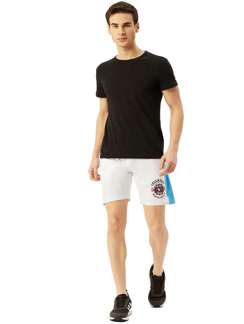 men mid rise color block shorts - 21636238 -  Standard Image - 3