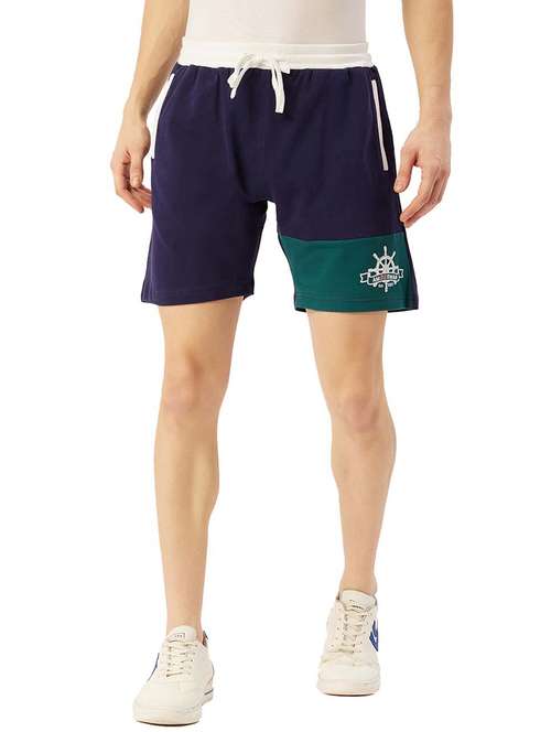 men mid rise placement print shorts - 21636241 - Standard Image - 0