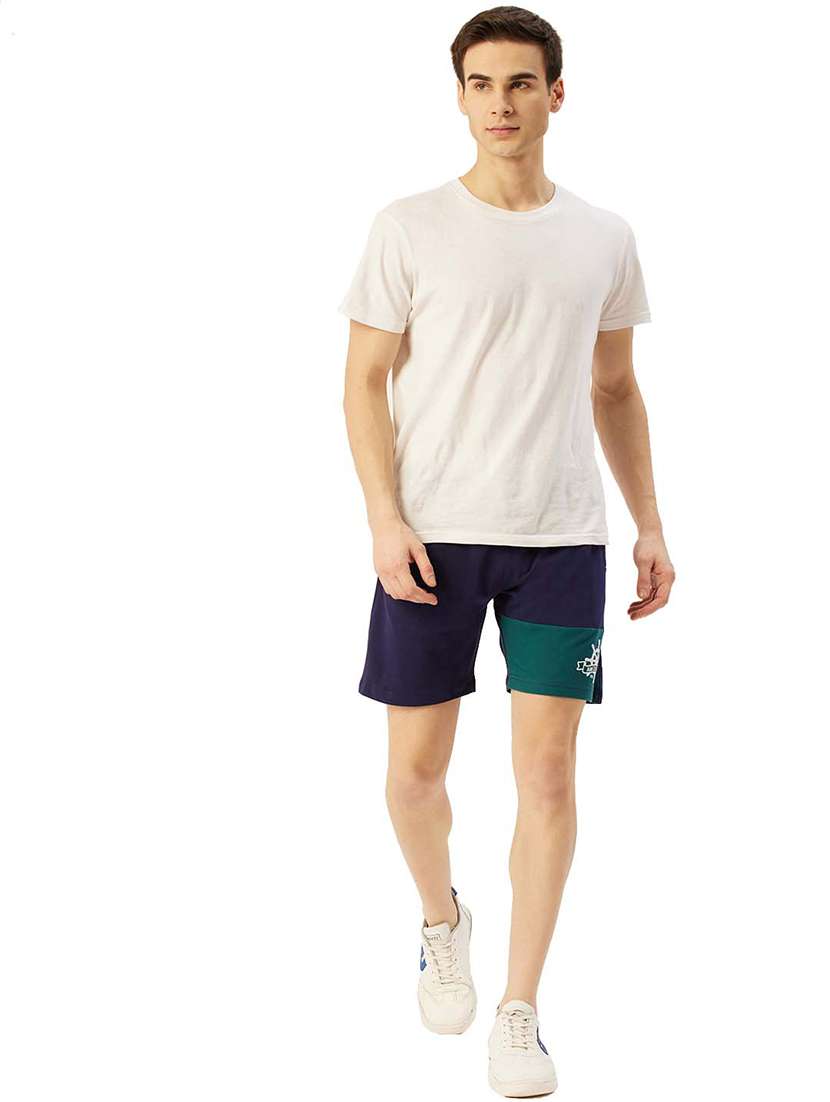 men mid rise placement print shorts - 21636241 - Standard Image - 3