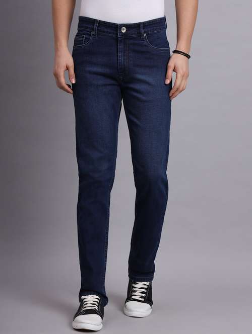 men mid rise denim plain jean - 21636253 -  Standard Image - 0