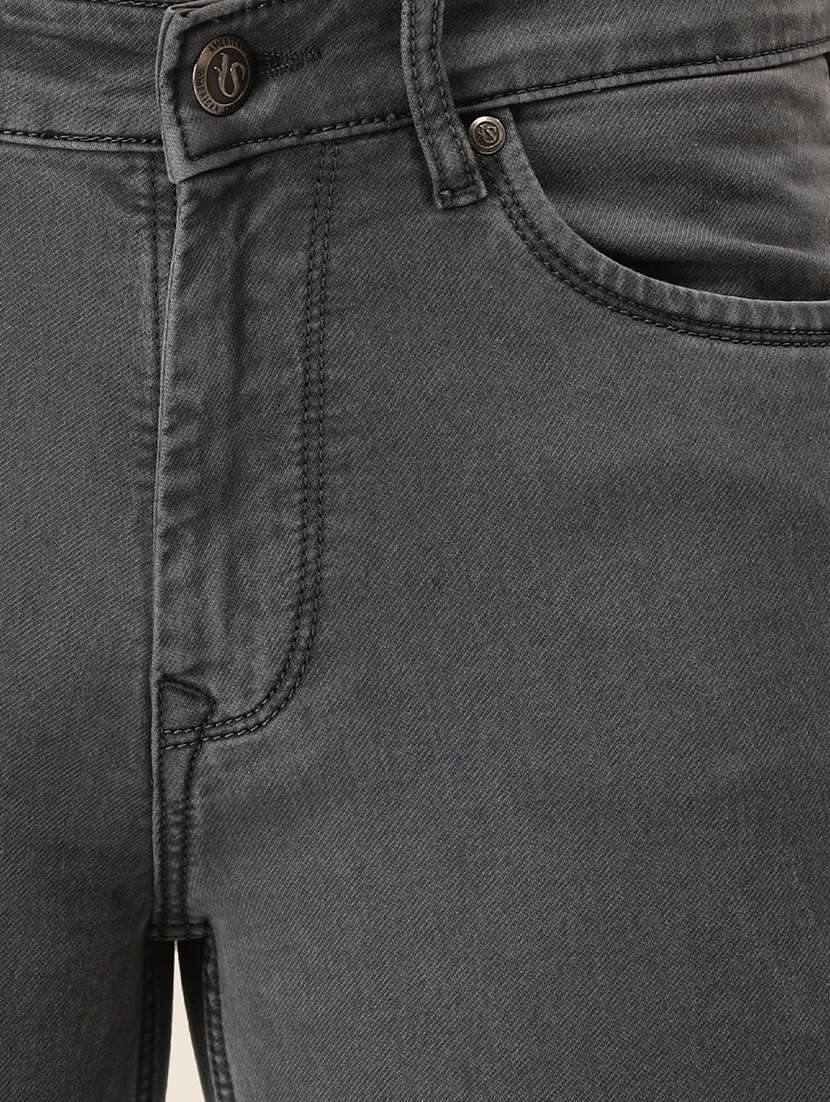 men plain mid rise denim jeans - 21636287 - Standard Image - 3