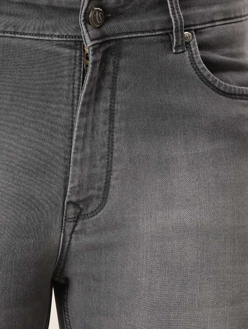 men plain mid rise denim jeans - 21636290 -  Standard Image - 3