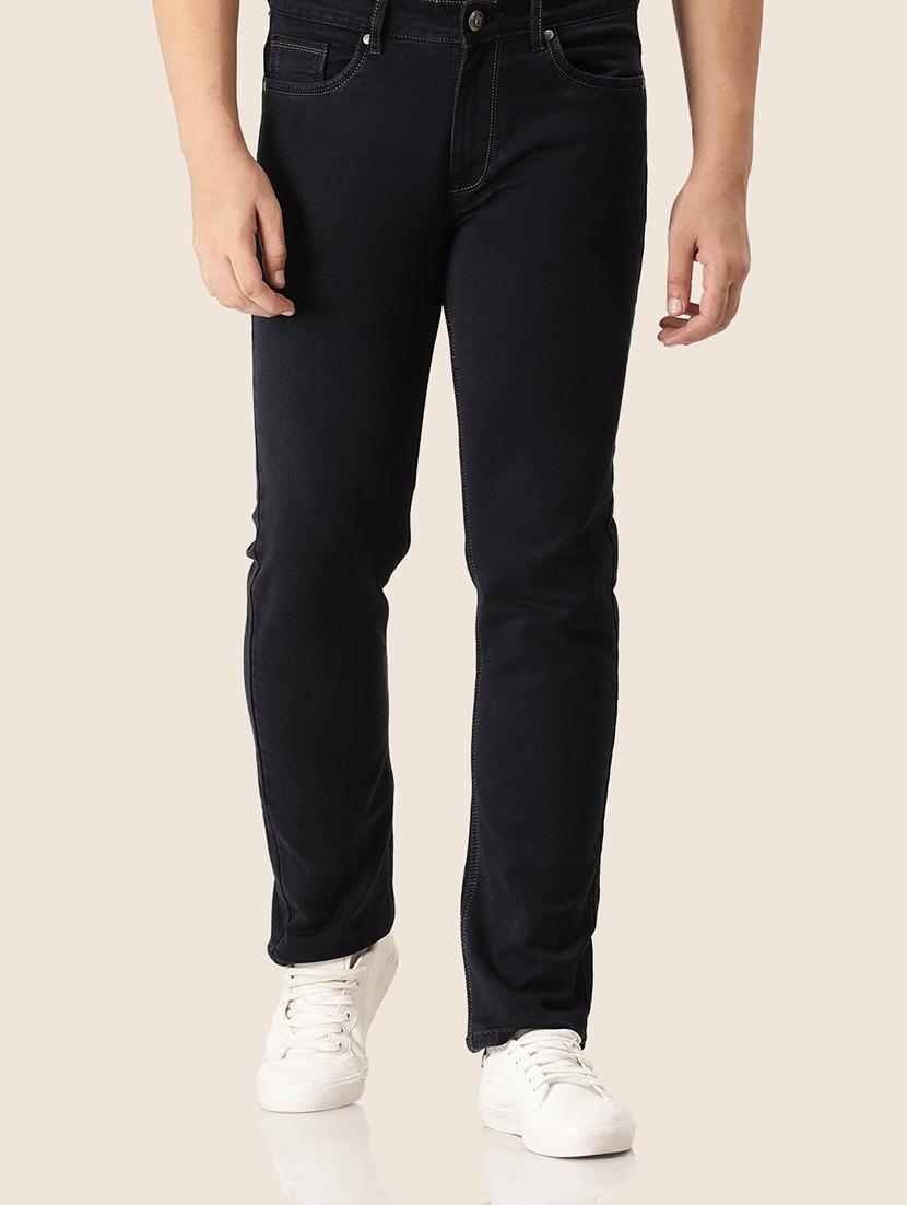 men plain mid rise denim jeans - 21636292 -  Zoom Image - 0
