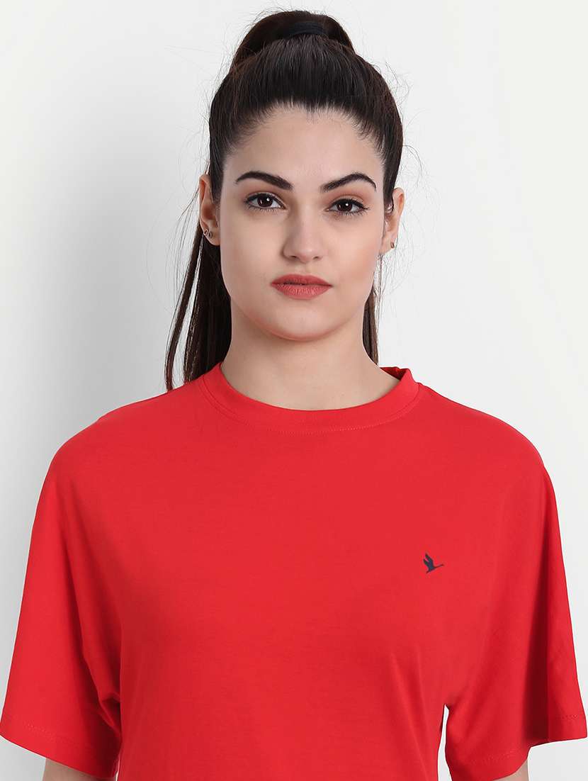 women red cotton sheath dress - 21636296 - Standard Image - 5