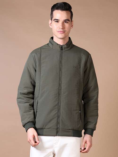 men solid long sleeve bomber jacket - 21636440 -  Standard Image - 0