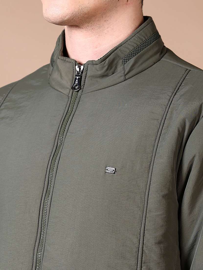 men solid long sleeve bomber jacket - 21636440 -  Standard Image - 5