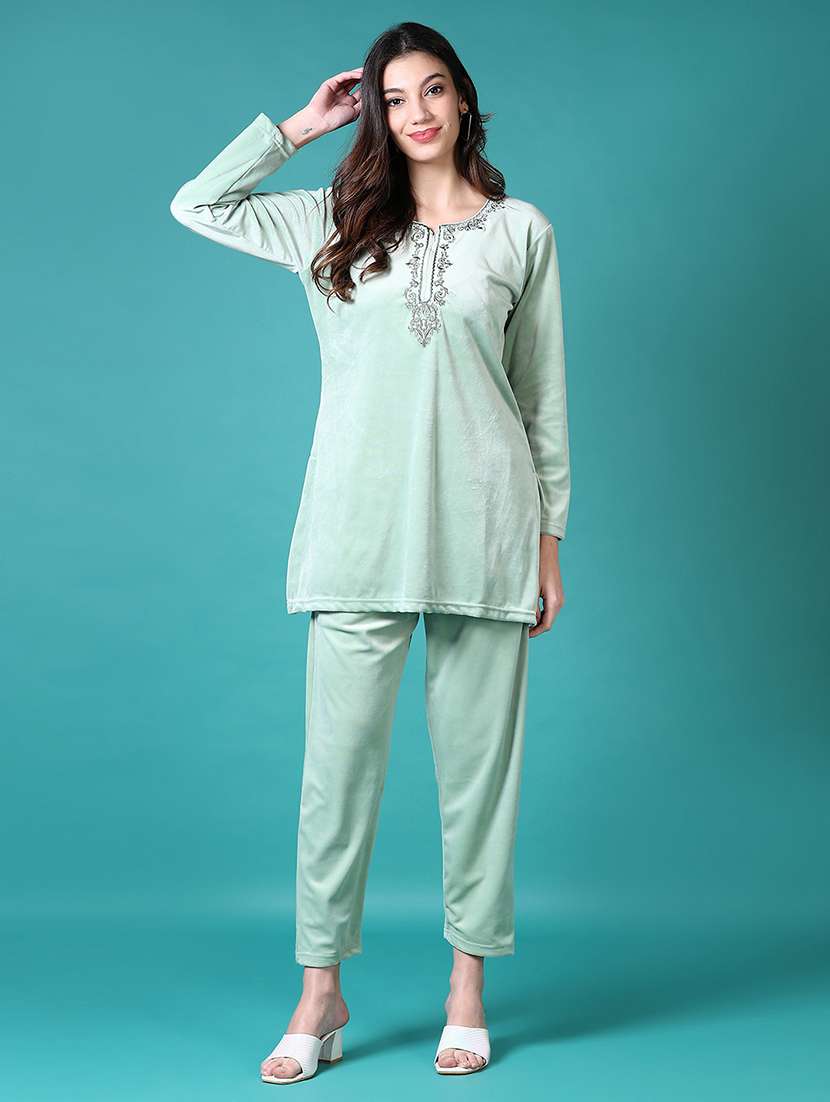 women embroidered kurta pant set  - 21636457 -  Zoom Image - 0