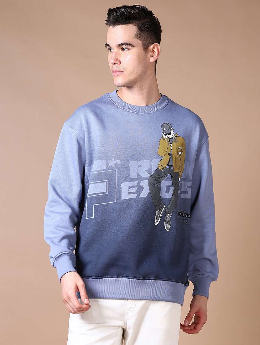 men long sleeve regular fit sweatshirt