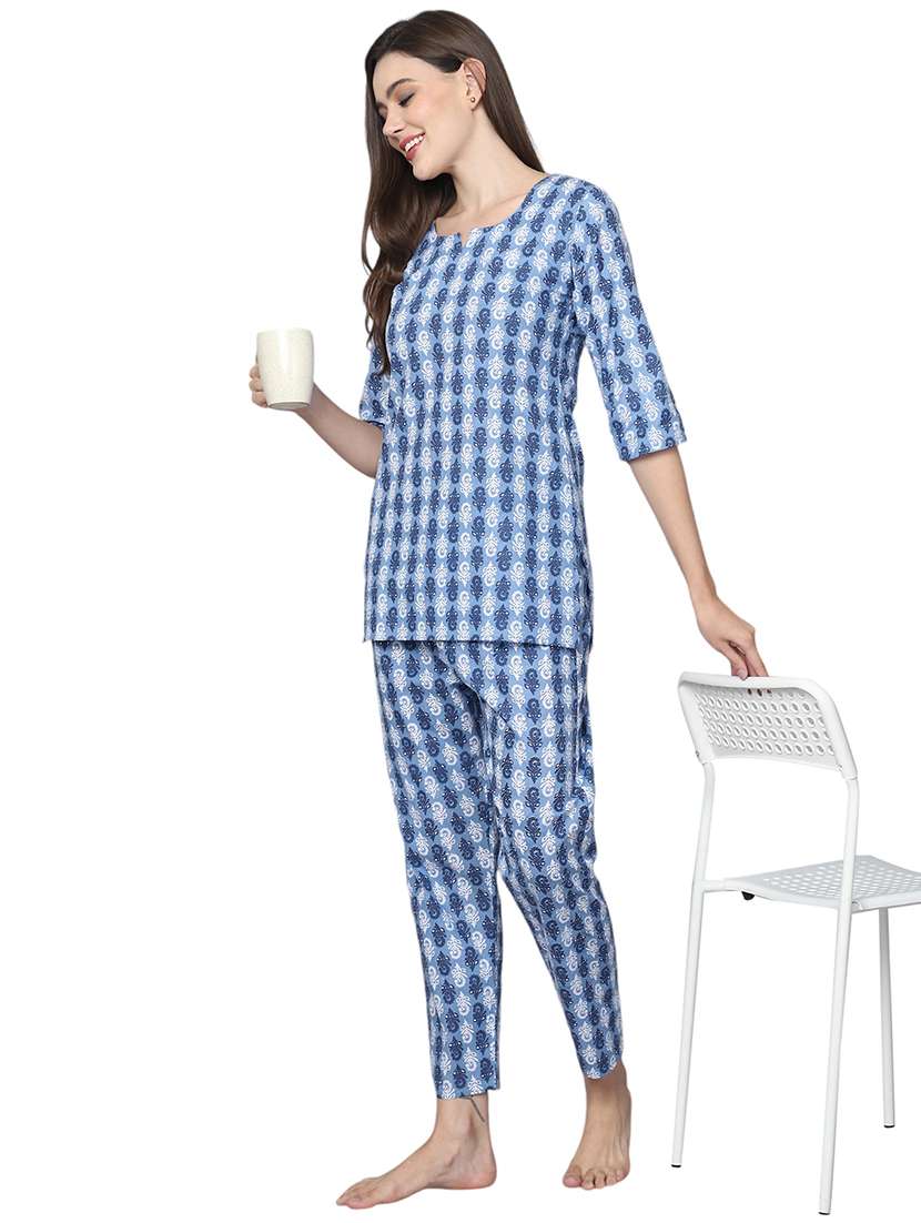 women printed cotton co-ord set - 21636598 -  Standard Image - 3