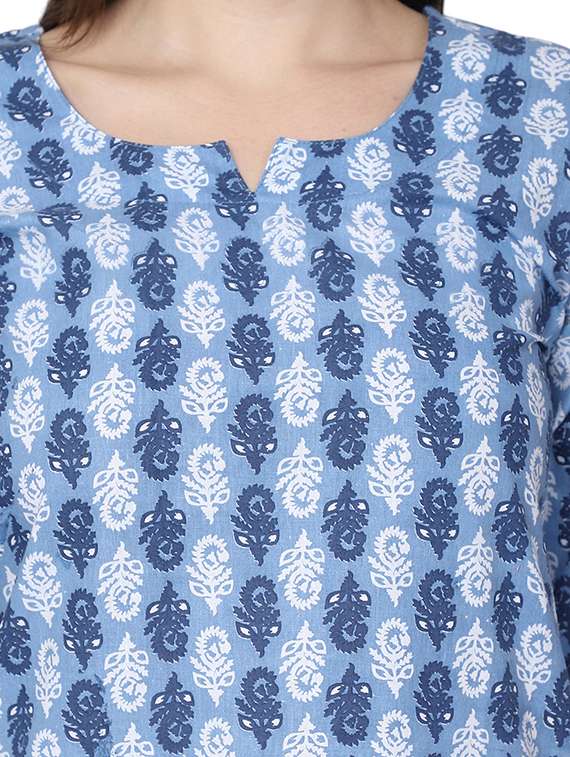 women printed cotton co-ord set - 21636598 -  Standard Image - 5