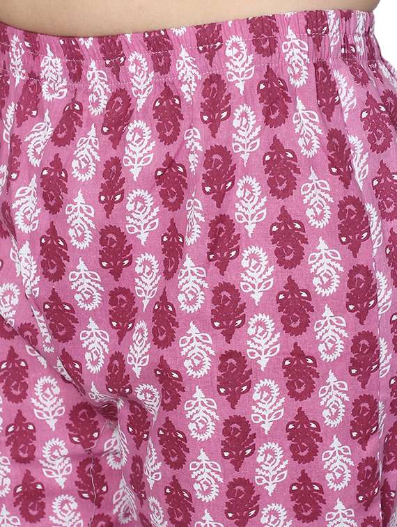women printed nightwear pyjama set  - 21636599 -  Standard Image - 5