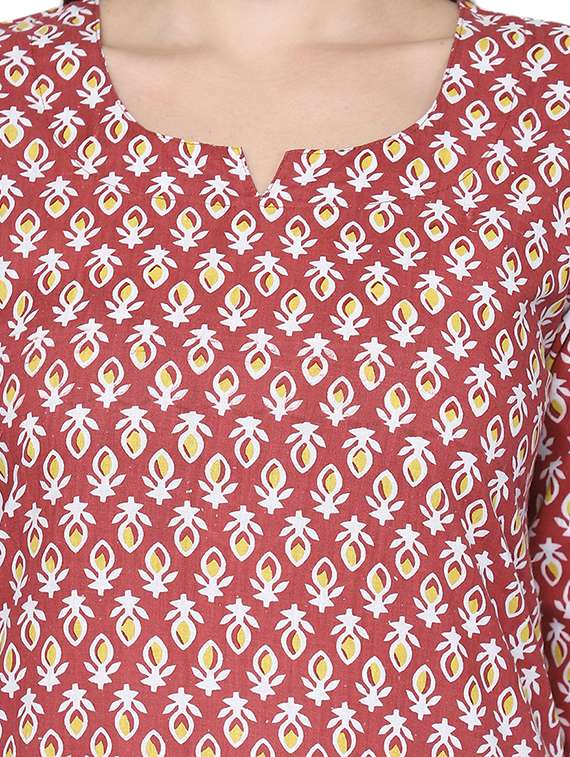 women printed top & trouser co-ord set - 21636601 -  Standard Image - 5