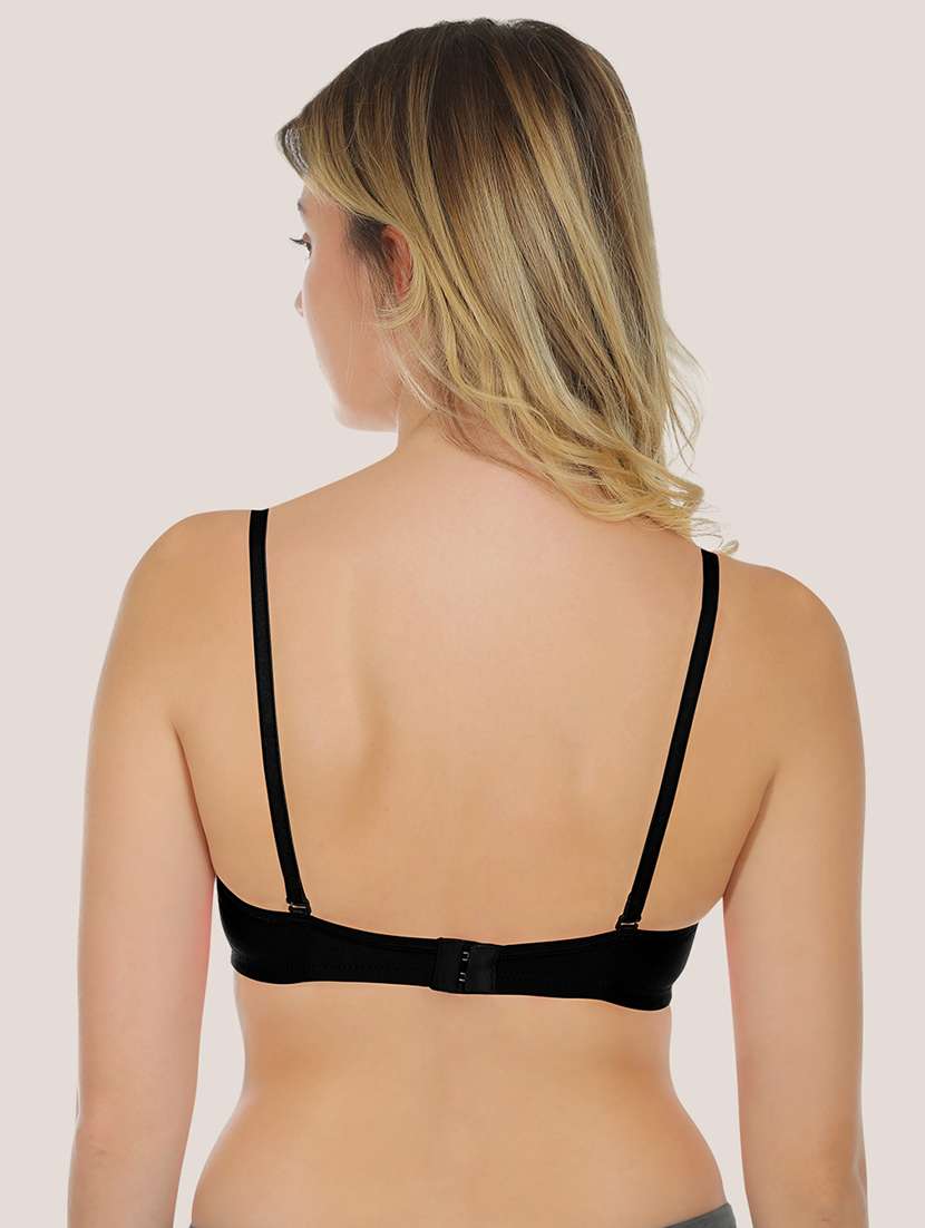 women pack of 2 solid bralette bra combo - 21636606 - Standard Image - 3