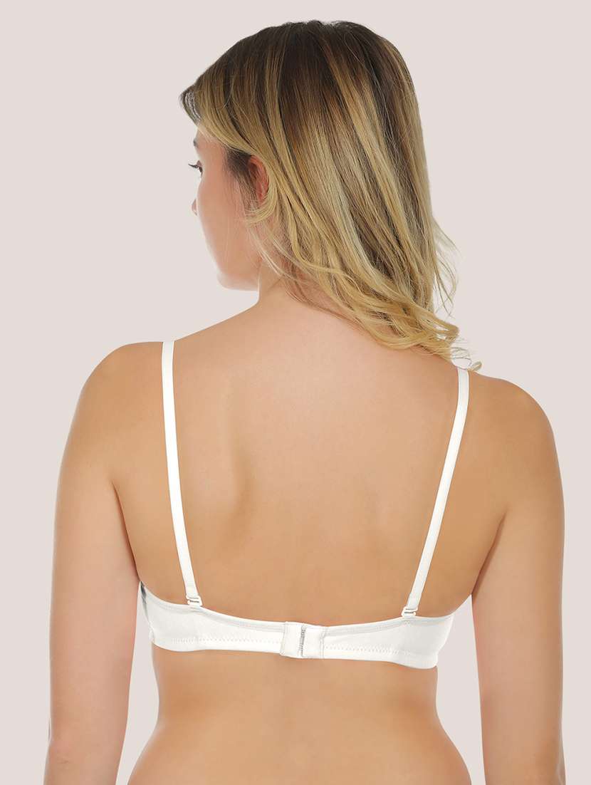 women pack of 2 solid bralette bra combo - 21636607 - Standard Image - 3