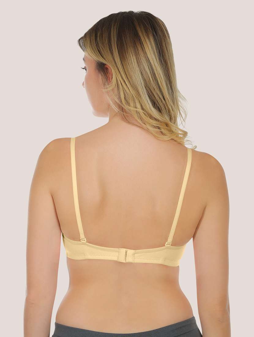 women pack of 2 solid bralette bra combo - 21636608 - Standard Image - 3