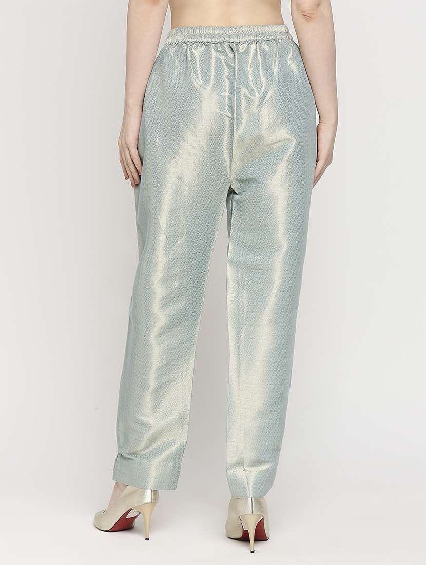 women high rise solid tapered pant - 21636913 -  Standard Image - 3