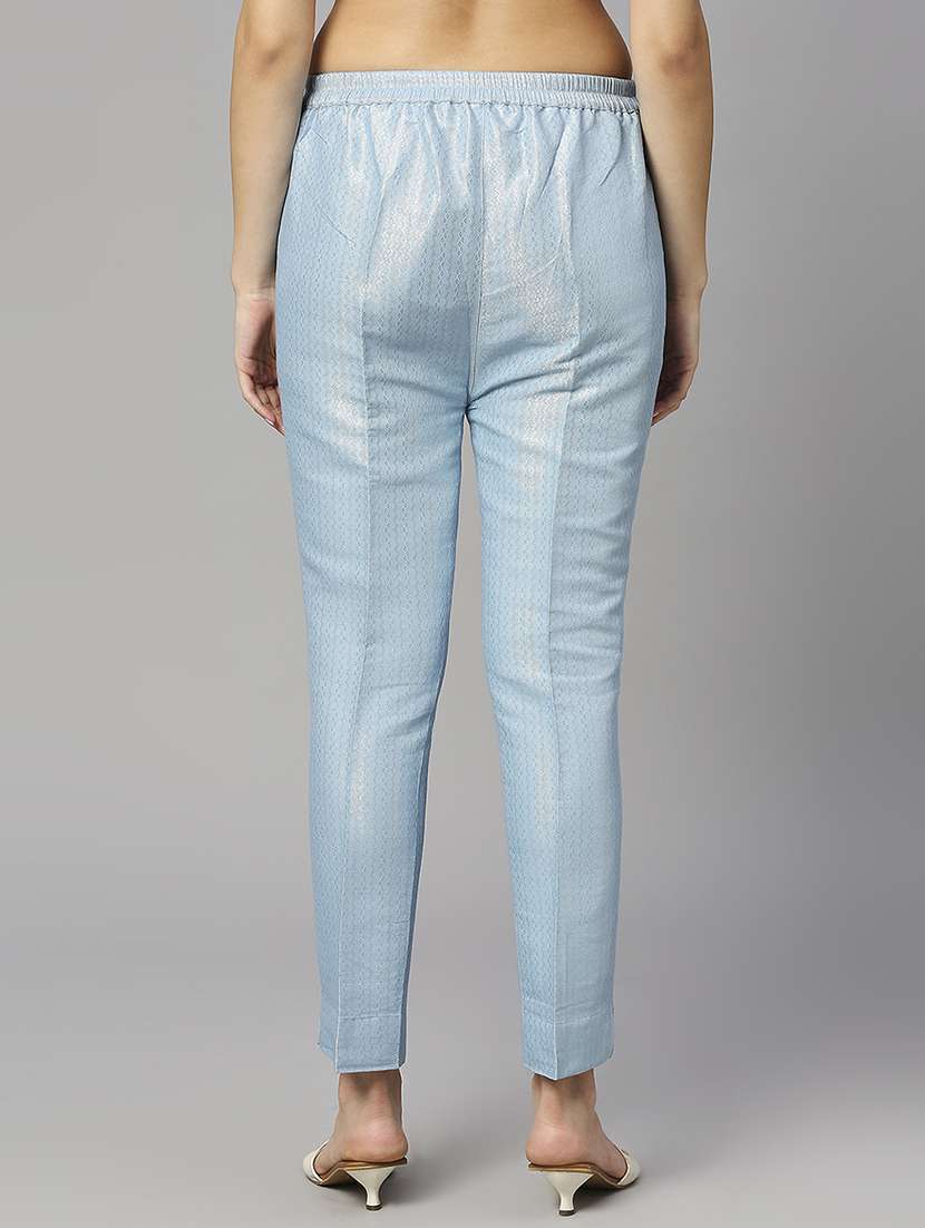 women mid rise solid tapered pant - 21636916 -  Standard Image - 3