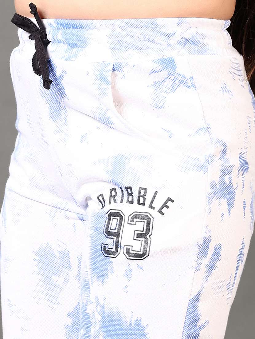 girls printed mid rise jogger - 21636962 -  Standard Image - 5