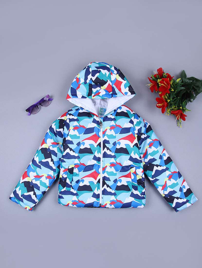 boys printed long sleeve jacket