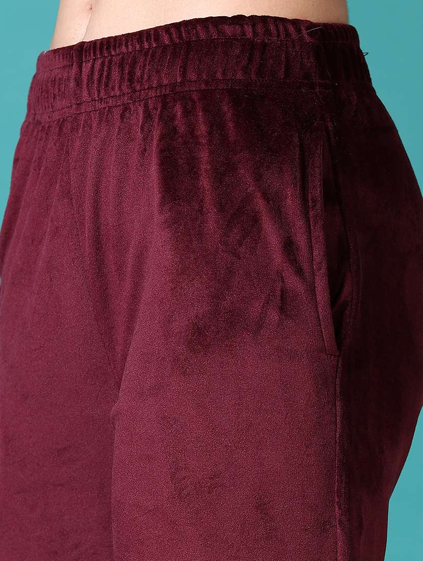 women solid mid rise palazzo  - 21636978 -  Standard Image - 5