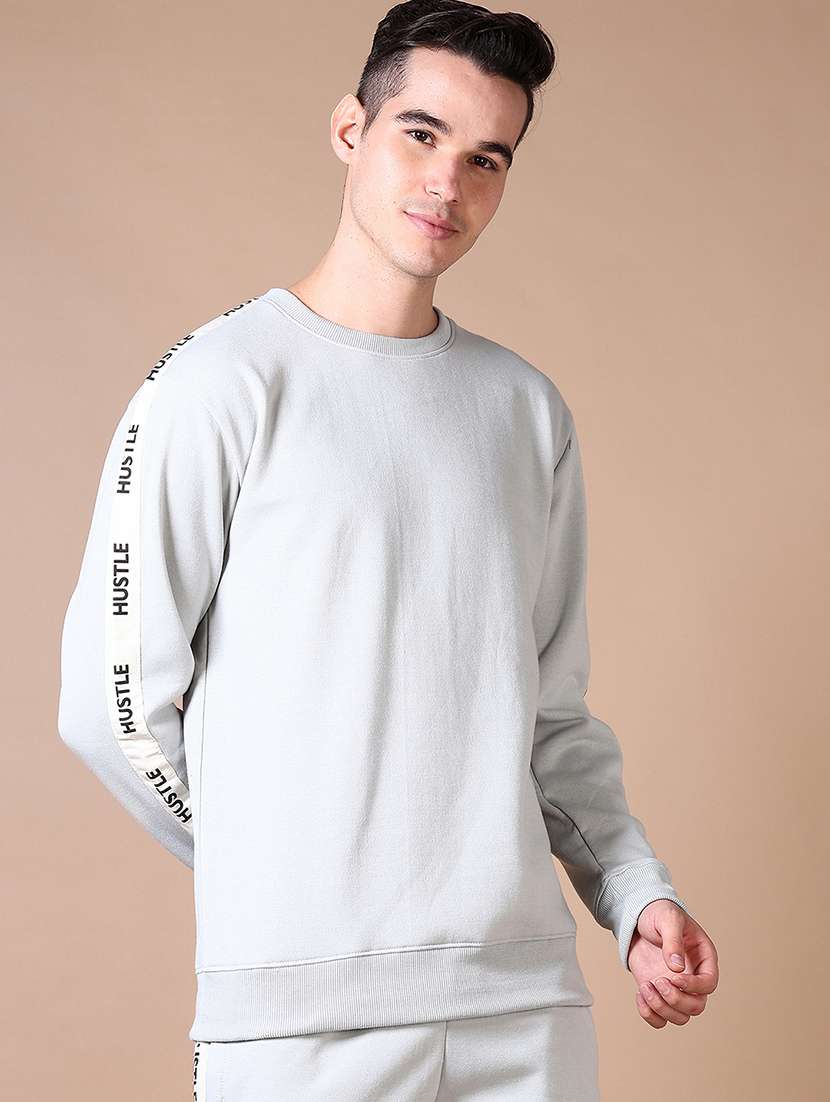 men solid full length track suit - 21636994 -  Standard Image - 3