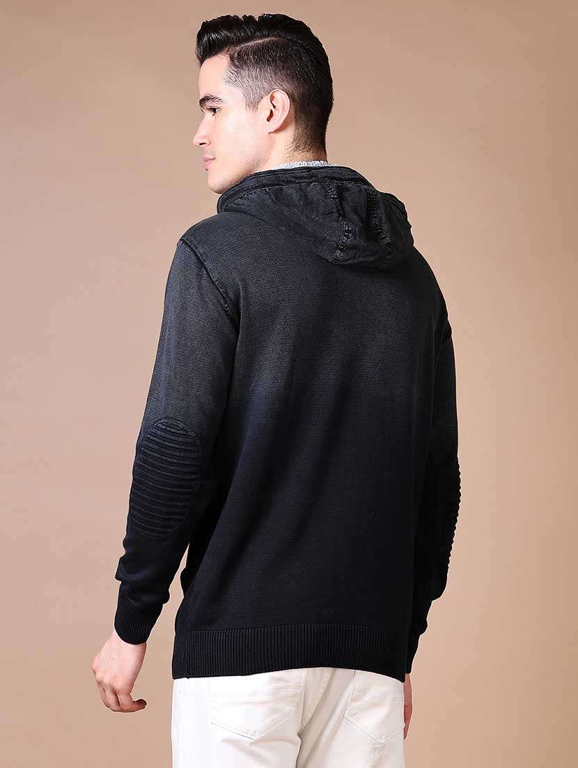 men solid hooded sweatshirt - 21637000 -  Standard Image - 3
