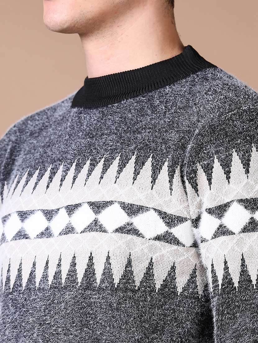 men chest print long sleeve pullover - 21637016 -  Standard Image - 5