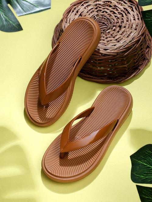 women brown solid slipper - 21637816 -  Standard Image - 0
