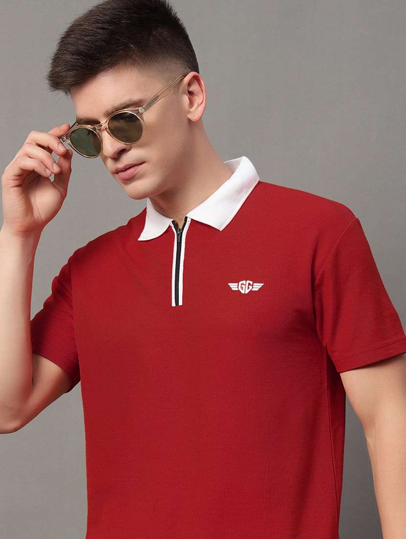 men regular fit back print polo t-shirt - 21638184 -  Standard Image - 3